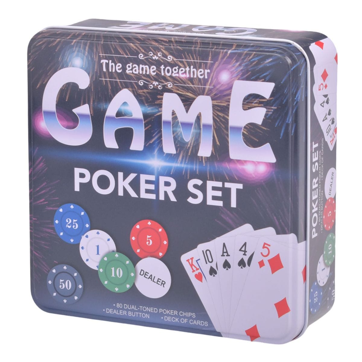 Juego De Poker De Mesa 80 Pcs