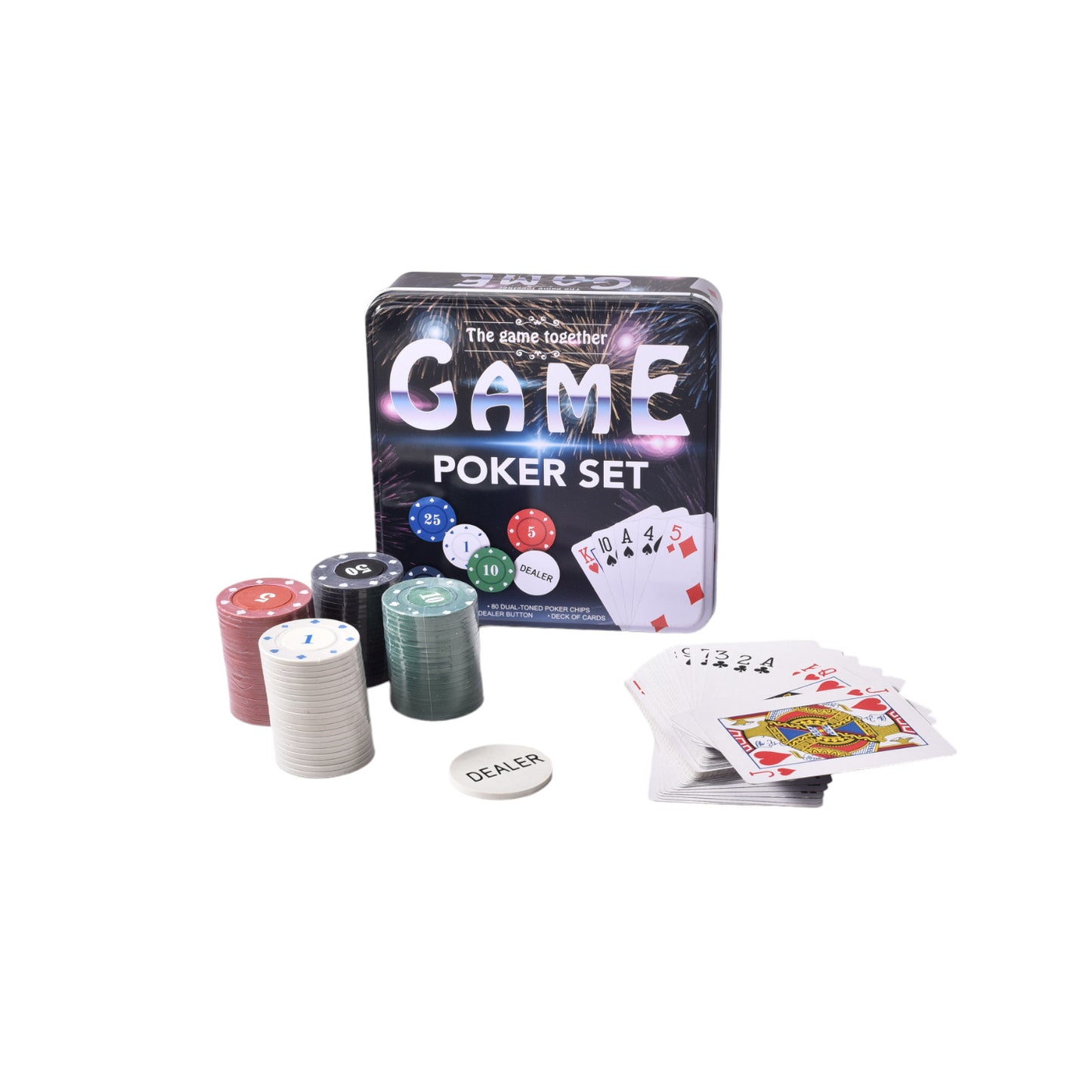 Juego De Poker De Mesa 80 Pcs