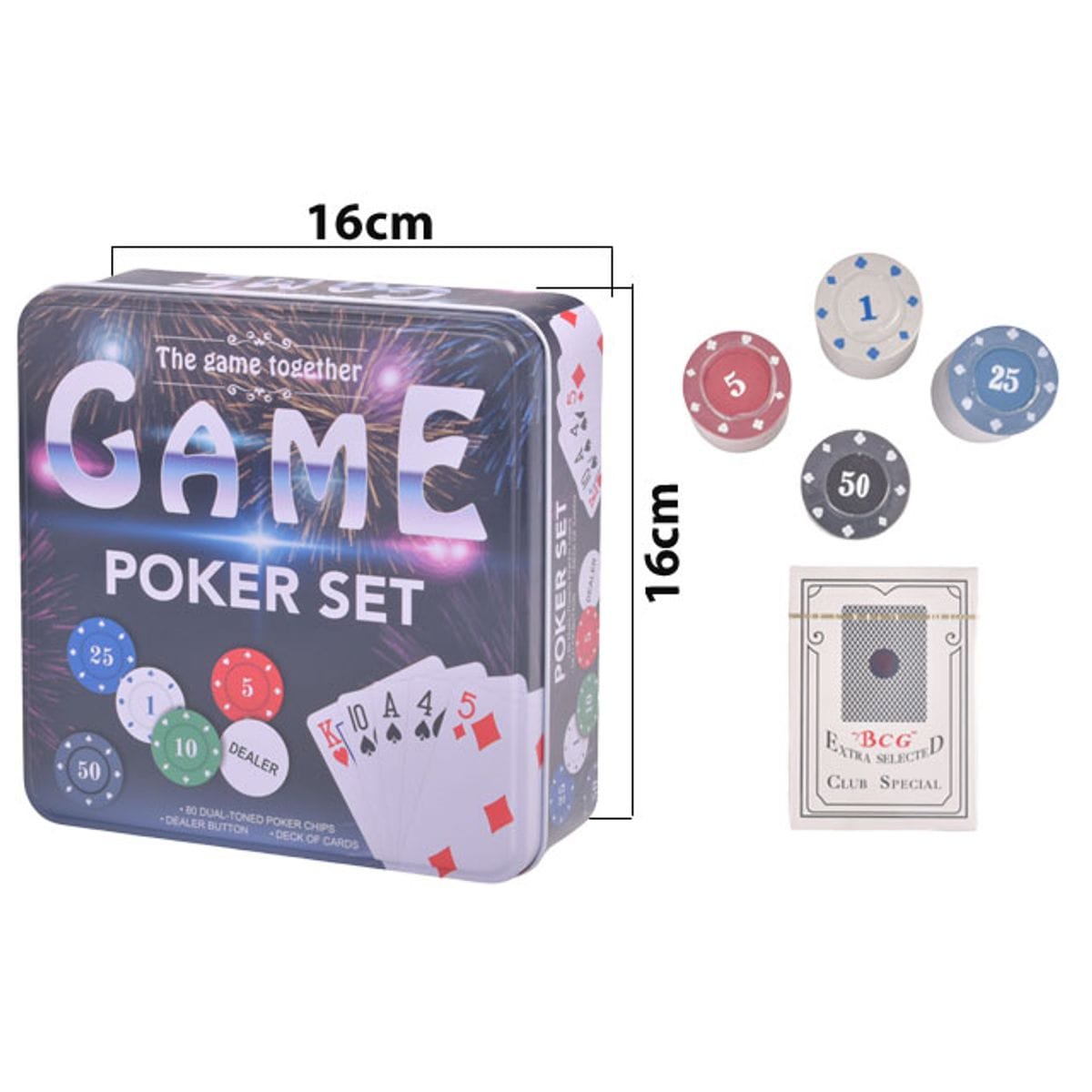 Juego De Poker De Mesa 80 Pcs