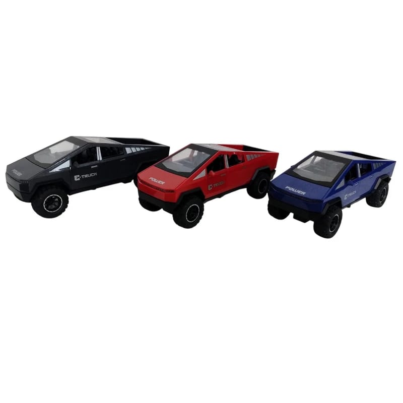 Auto Tesla Cybertruck Con Luz Lanza Humo