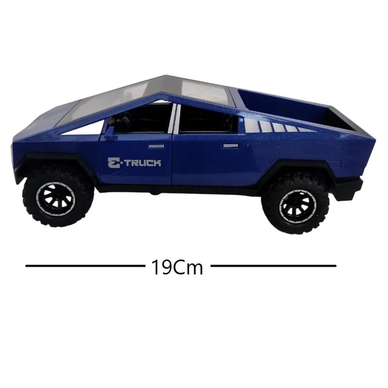 Auto Tesla Cybertruck Con Luz Lanza Humo