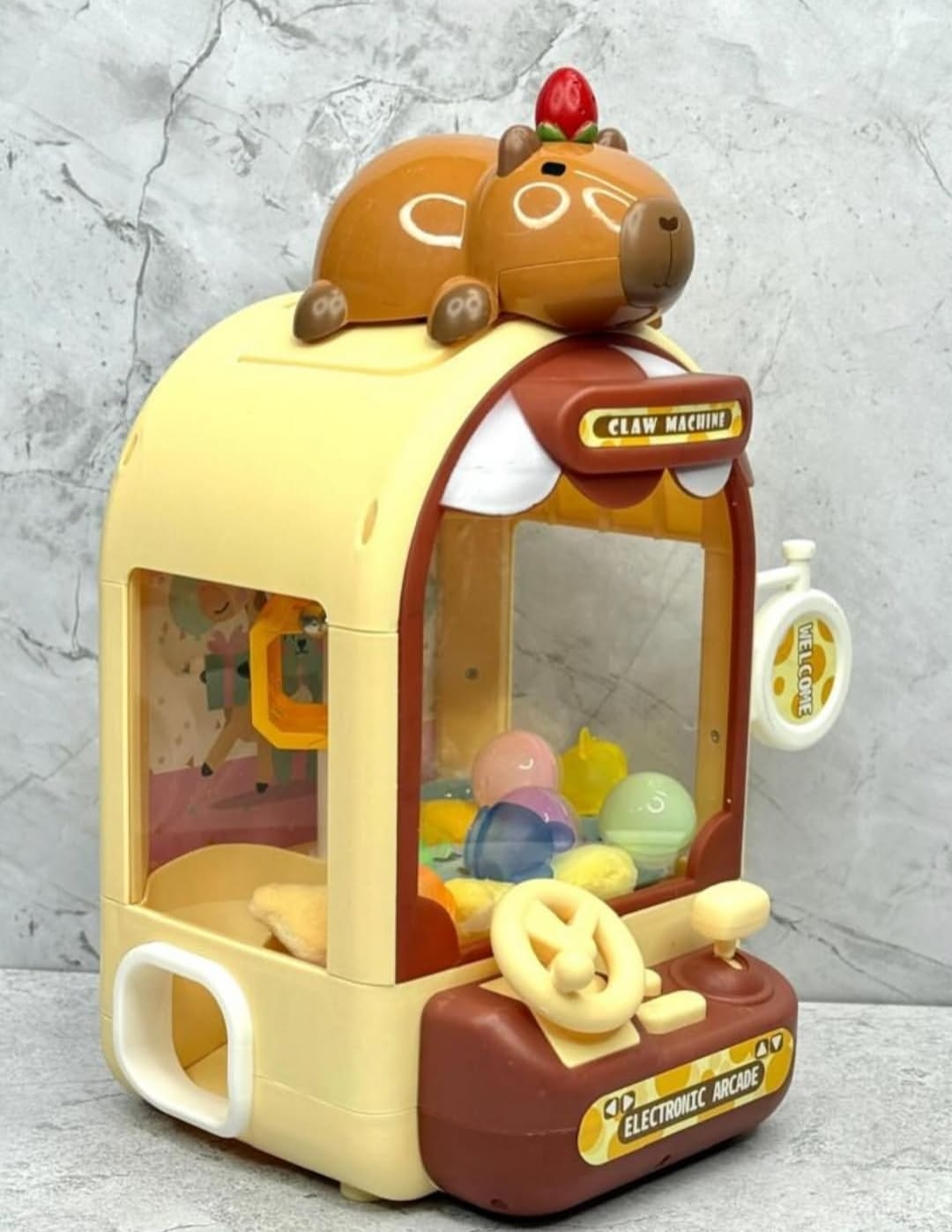 Máquina De Regalos Con Garra Capibara Luz Y Sonido