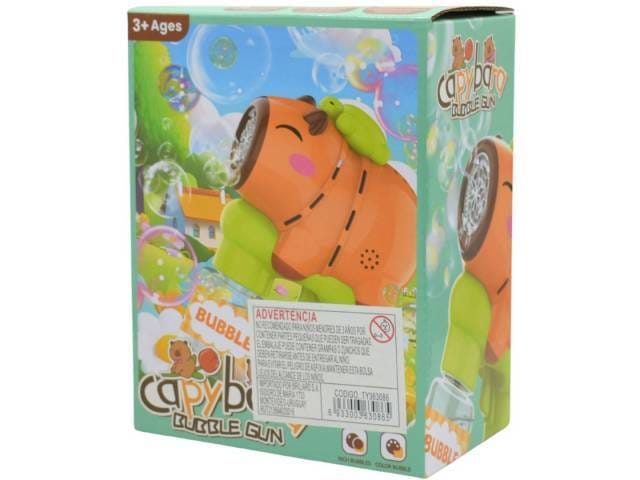 Pistola Burbujero Capibara Con Luz Y Sonido A Pila