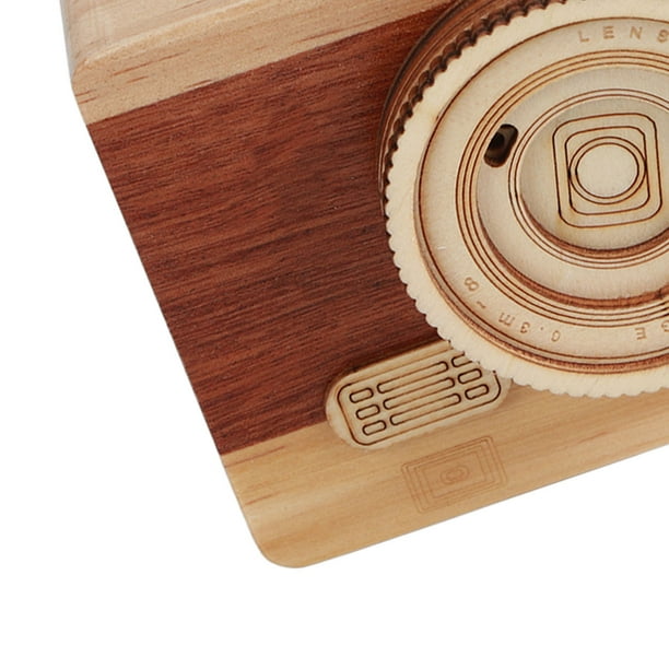 Caja Musical En Madera Con Forma De Camara Fotos
