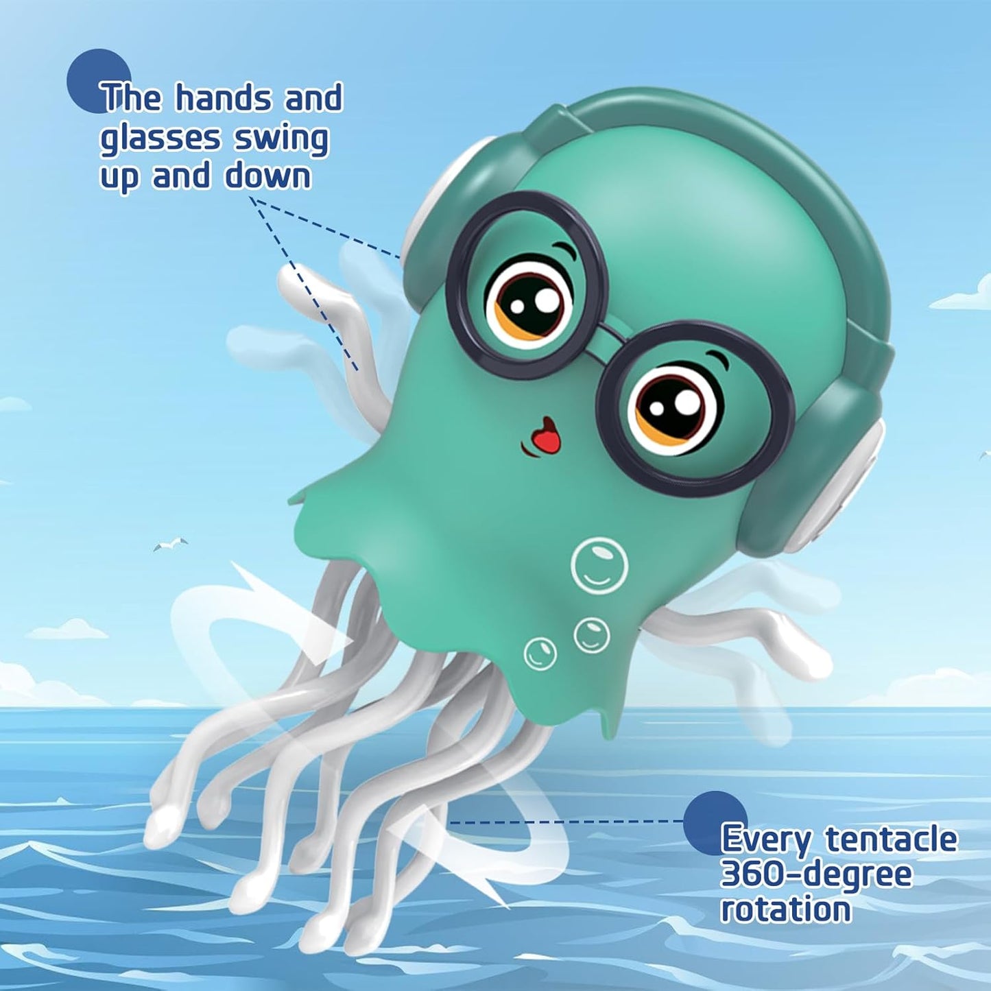 Pulpo Bailarín 360° Luz Sonido A Pila Viral Tiktok