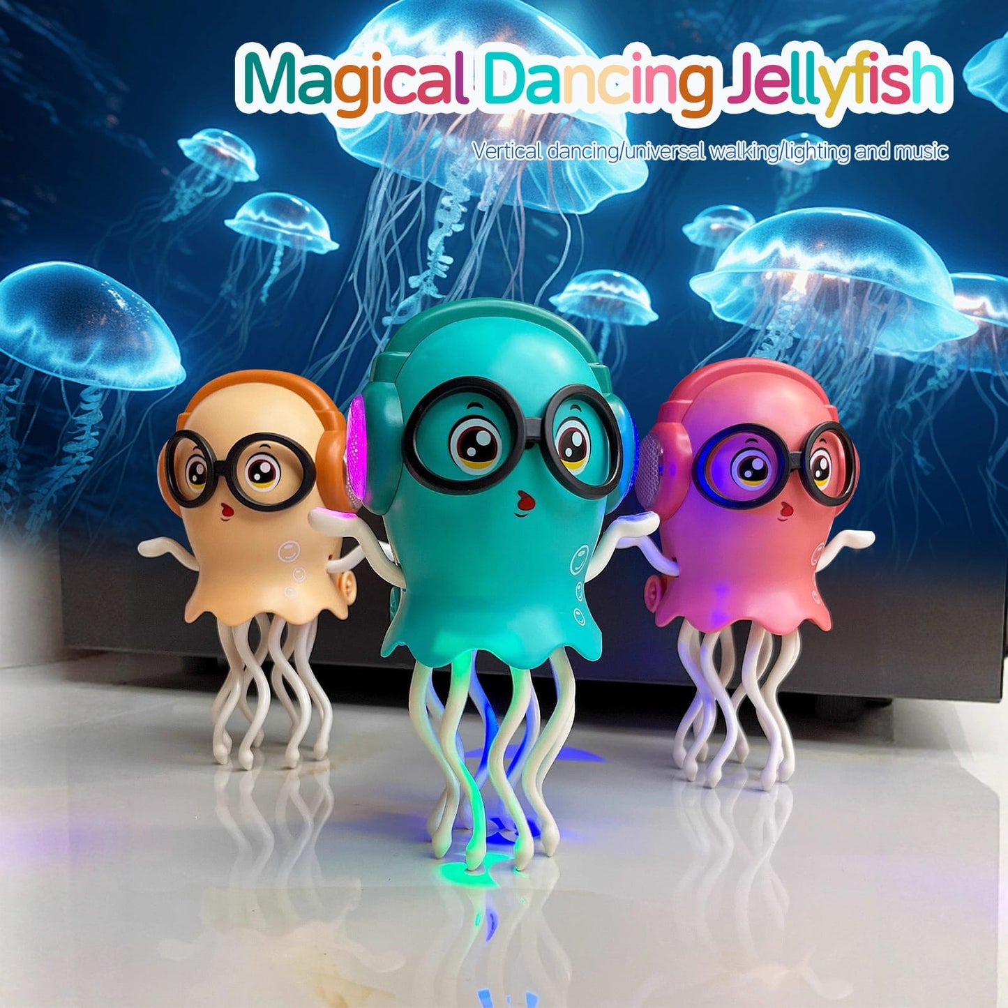 Pulpo Bailarín 360° Luz Sonido A Pila Viral Tiktok