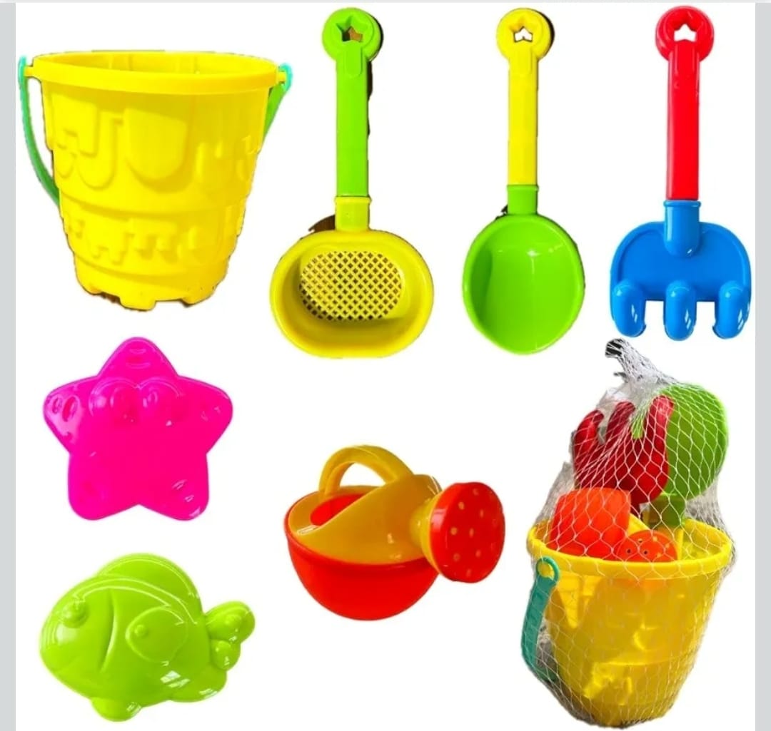 Balde De Playa Con 7 Accesorios