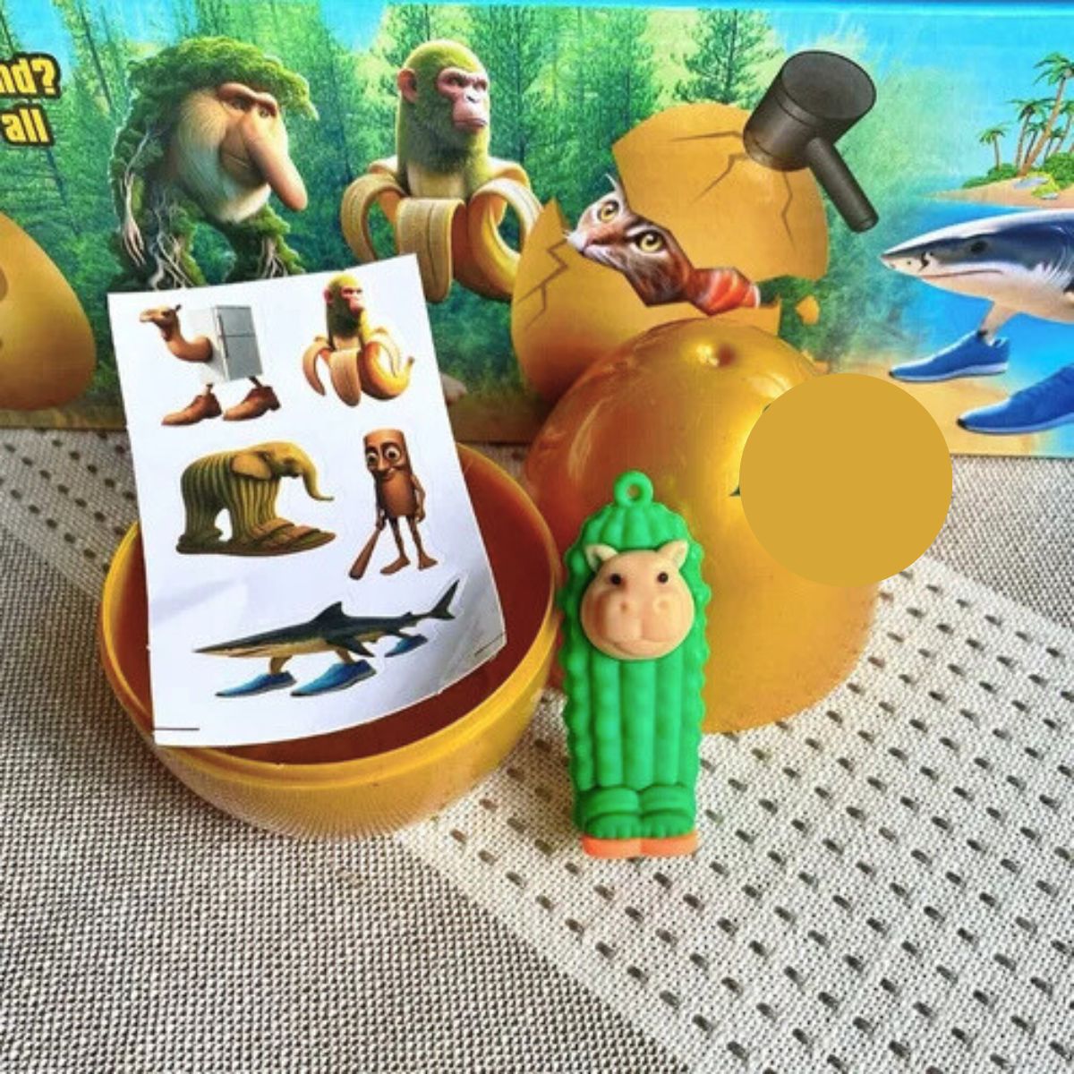 Huevo Sorpresa Figura De Italian Brainrot+stickers