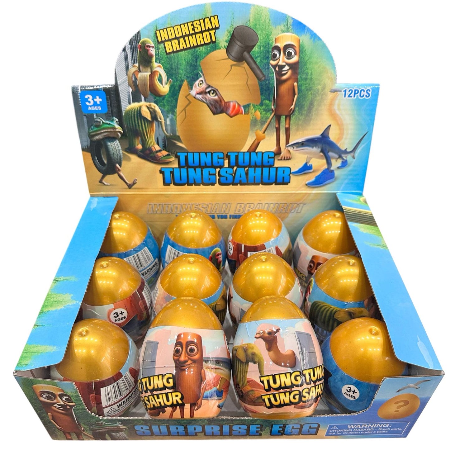 Huevo Sorpresa Figura De Italian Brainrot+stickers