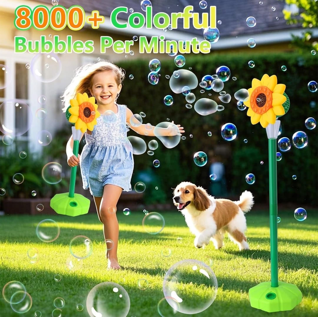 Maquina De Burbujas Automatico Flor 120cm