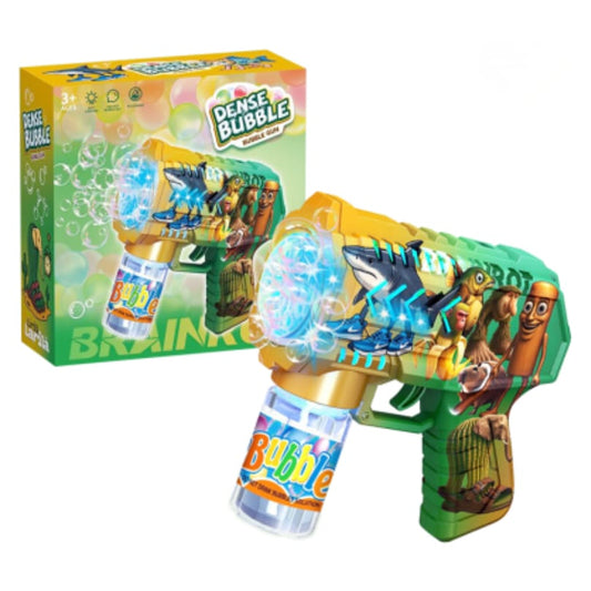 Pistola De Burbujas Automática 10 Hoyos Brainrot