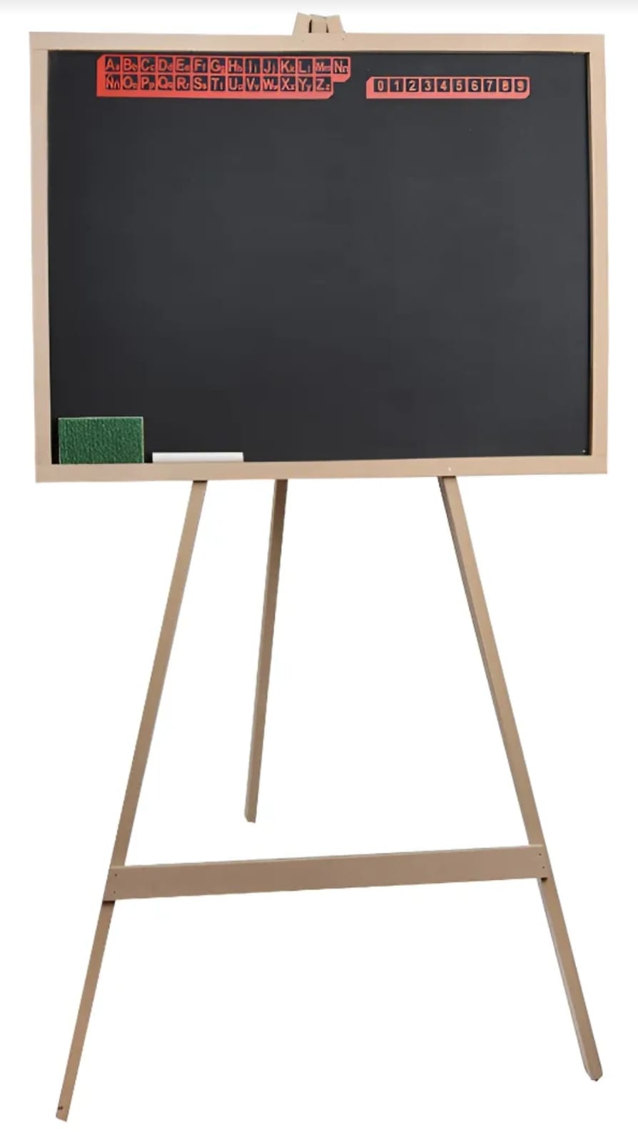 Pizarron De Pie En Madera Para Tiza 3 Patas 50x40cm