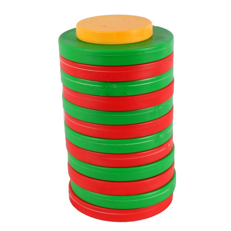 Tejo De Madera En Red 13 Piezas En Colores 13mm