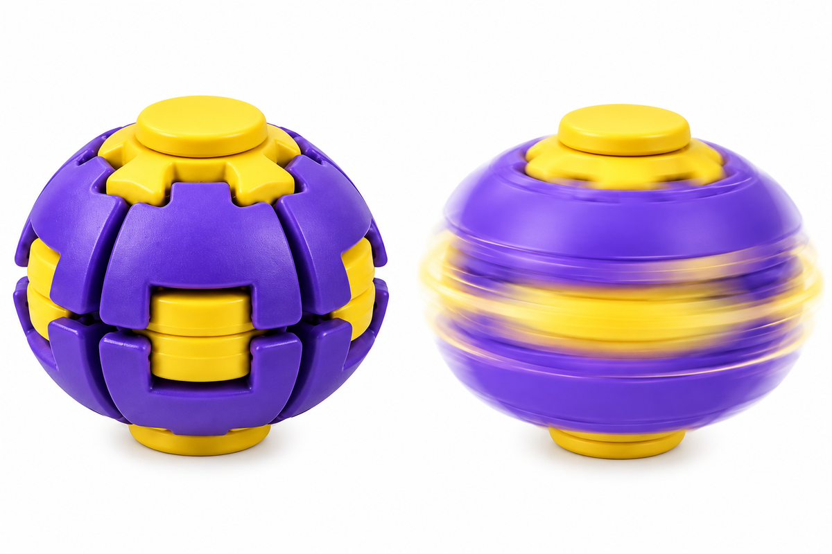 Pelota Fidget Antiestrés Esfera 3d Giratoria