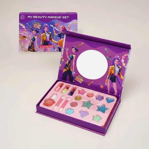 Set Maquillaje Infantil Con Espejo Guerreras Kpop