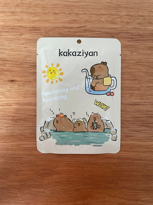 Mascarilla Facial Hidratante Capibara Por Unidad