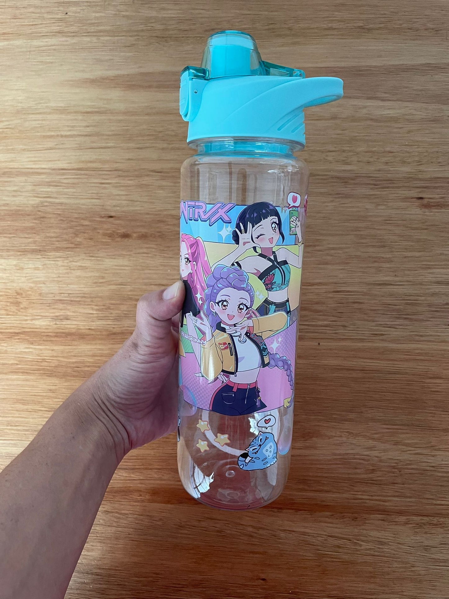 Botella Cantimplora 1lt Guerreras Kpop Demon Hunters