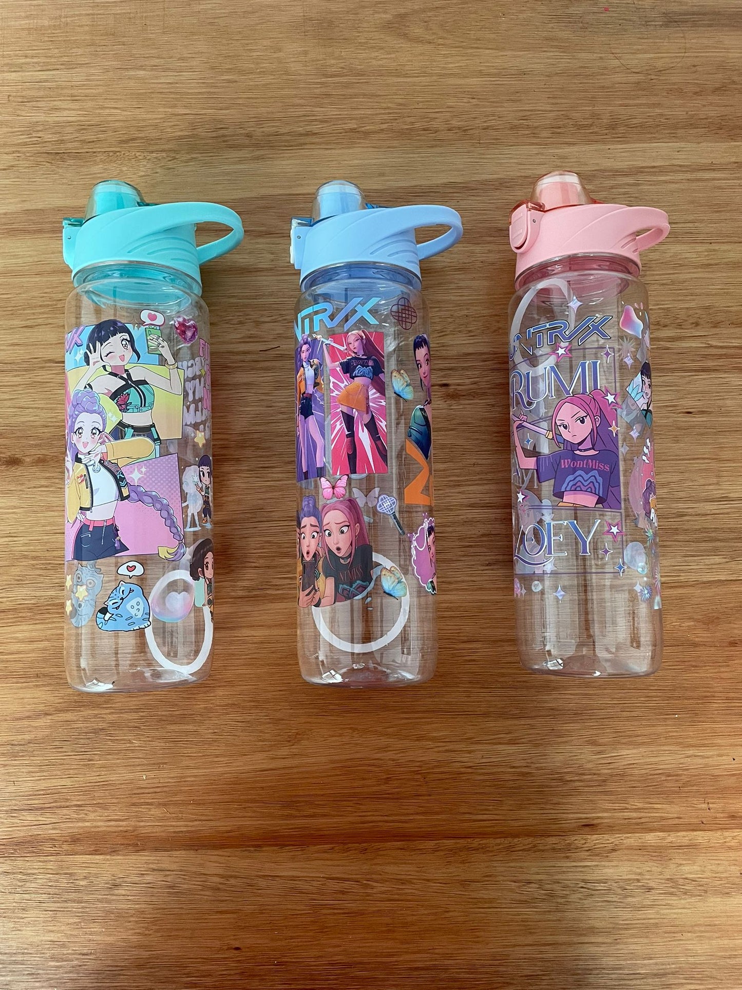 Botella Cantimplora 1lt Guerreras Kpop Demon Hunters
