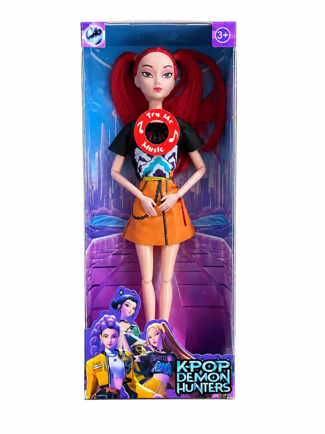 Muñeca Guerrera Kpop Mira Articulada 25cm C Sonido
