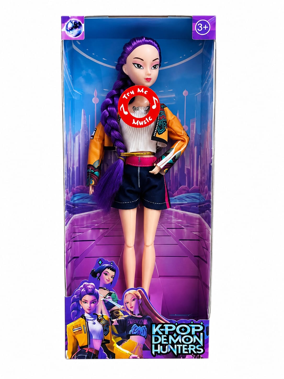 Muñeca Guerrera Kpop Rumi Articulada 25cm C Sonido