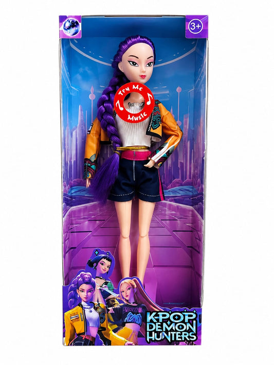 Muñeca Guerrera Kpop Rumi Articulada 25cm C Sonido