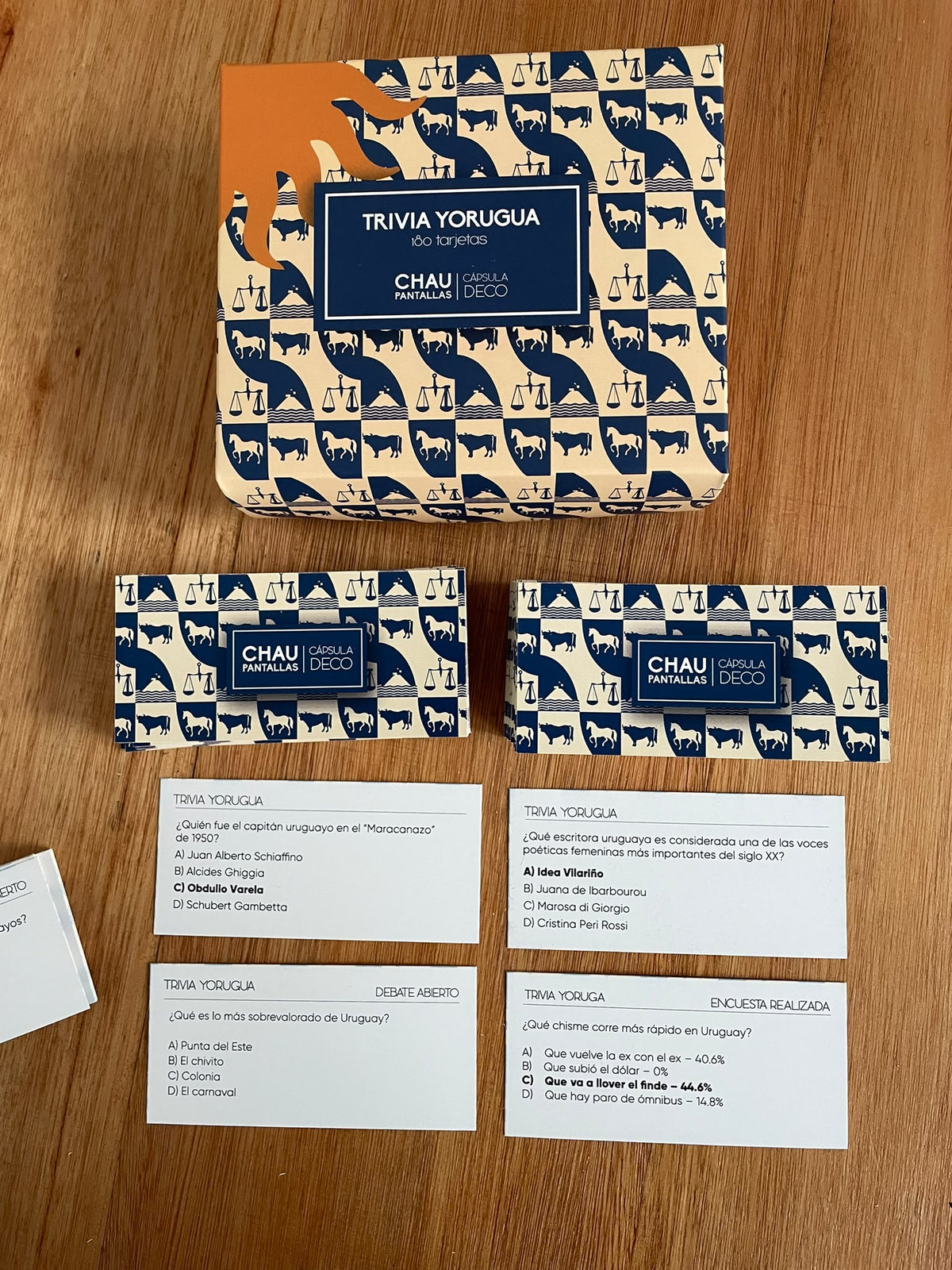 Juego De Cartas Trivia Yorugua Chau Pantallas +16