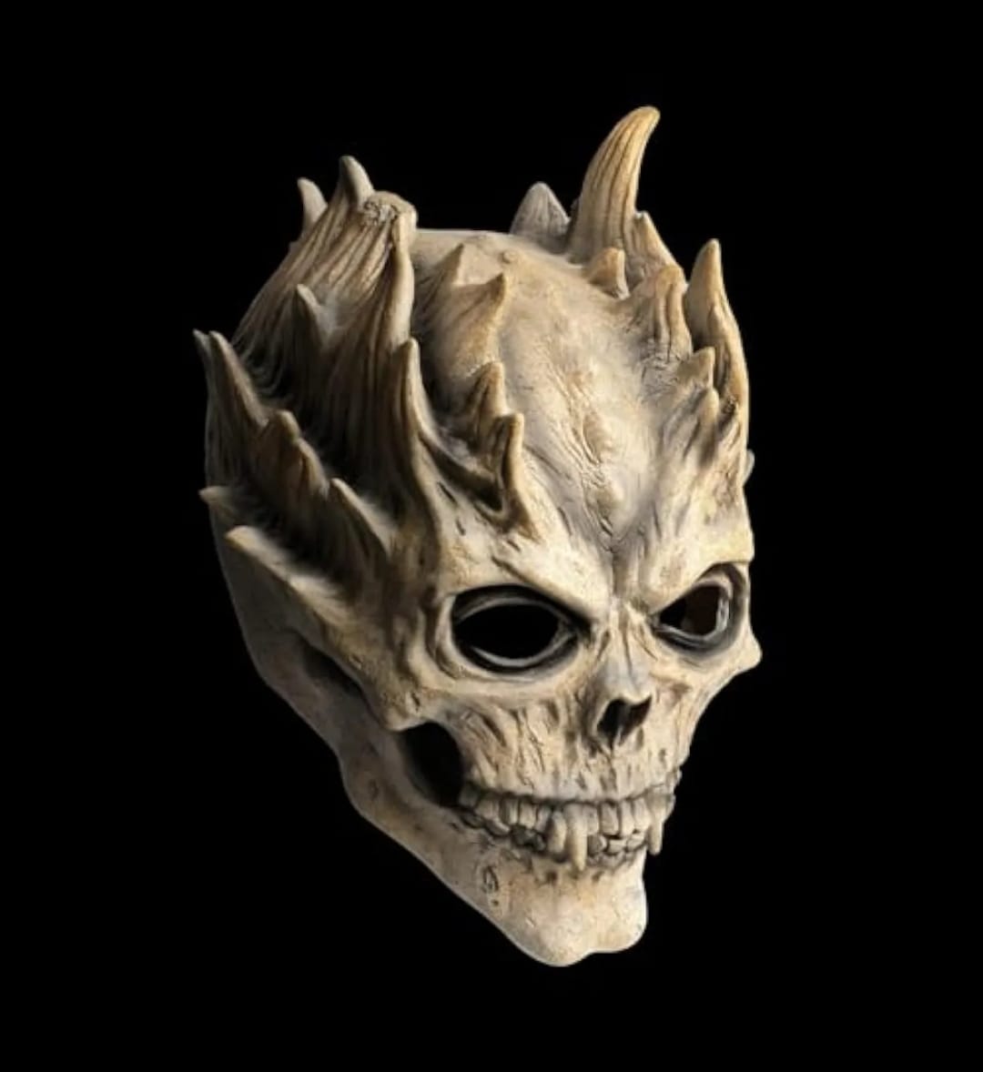 Mascara Calavera Demoniaca En Latex Halloween