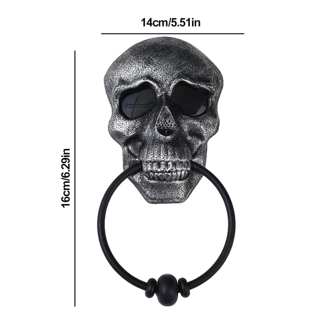Timbre Llamador De Puerta Deco Halloween Luz Sonido