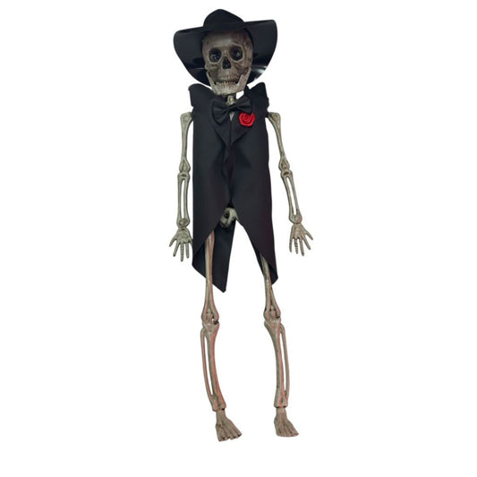 Decoración Calavera Novia O Novio Esqueleto 40cm