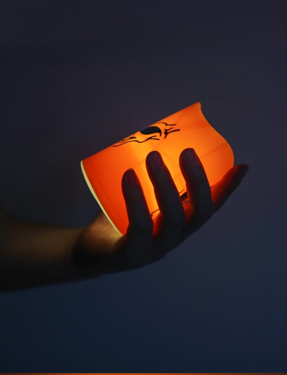 Vela Led Fantasma Calabaza 12cm Halloween Pack X2