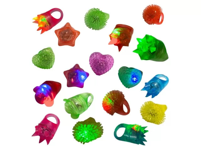 Anillos Silicona Con Luz Led Surtidos X10 Cotillon