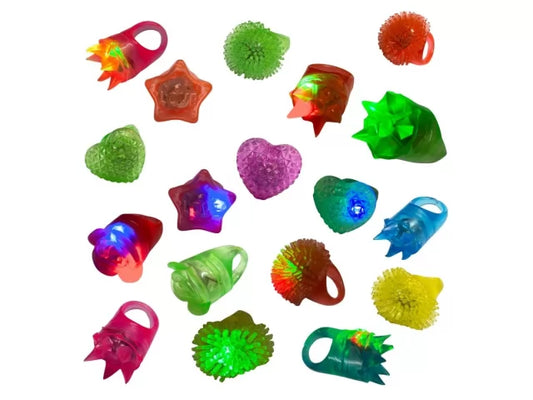 Anillos Silicona Con Luz Led Surtidos X10 Cotillon