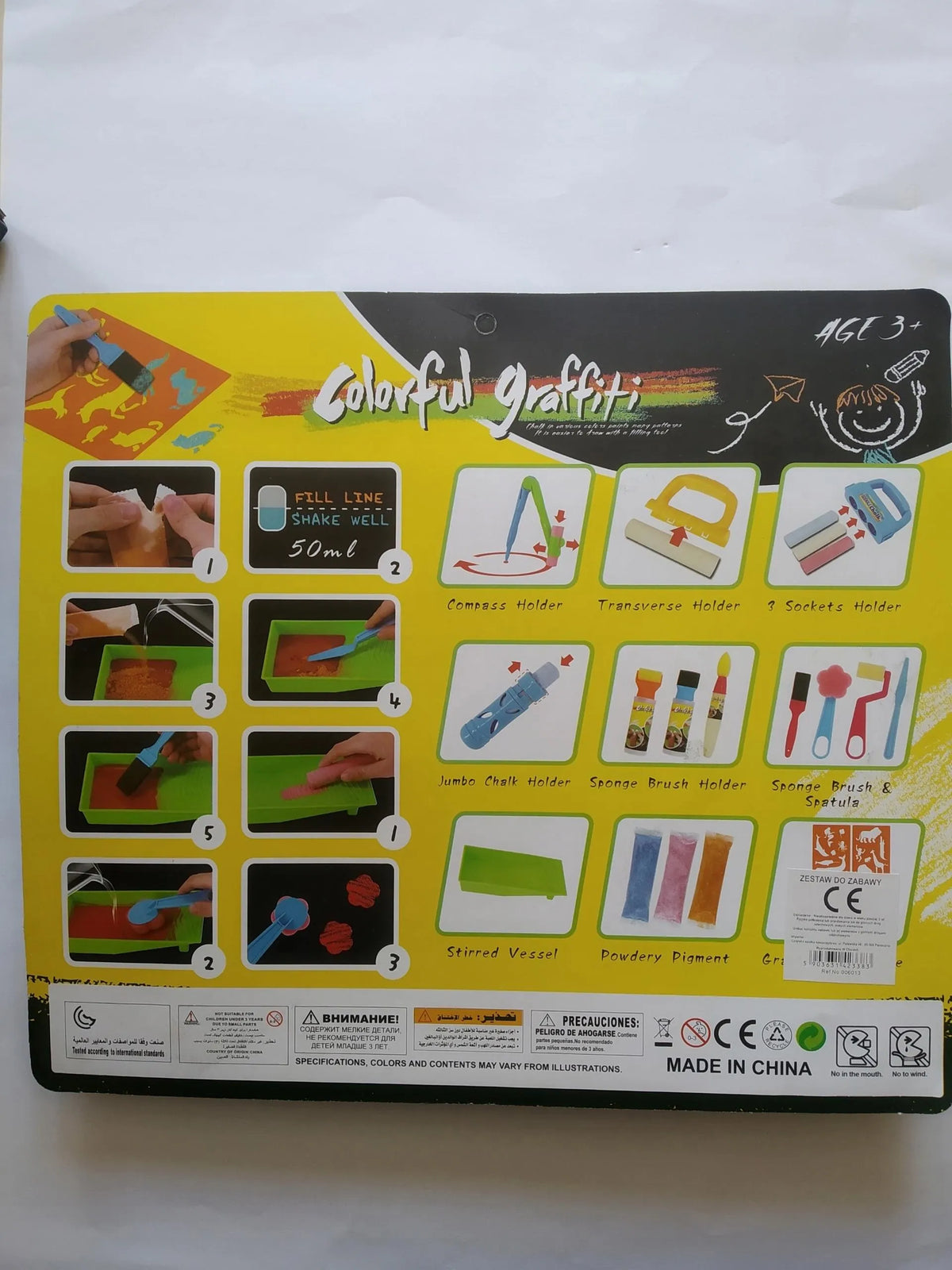 Kit De Tiza Para Dibujar En El Piso Con Accesorios