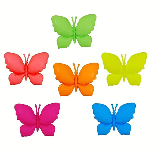 Globo De Mariposa Fluo Neon Pack X3 98x72