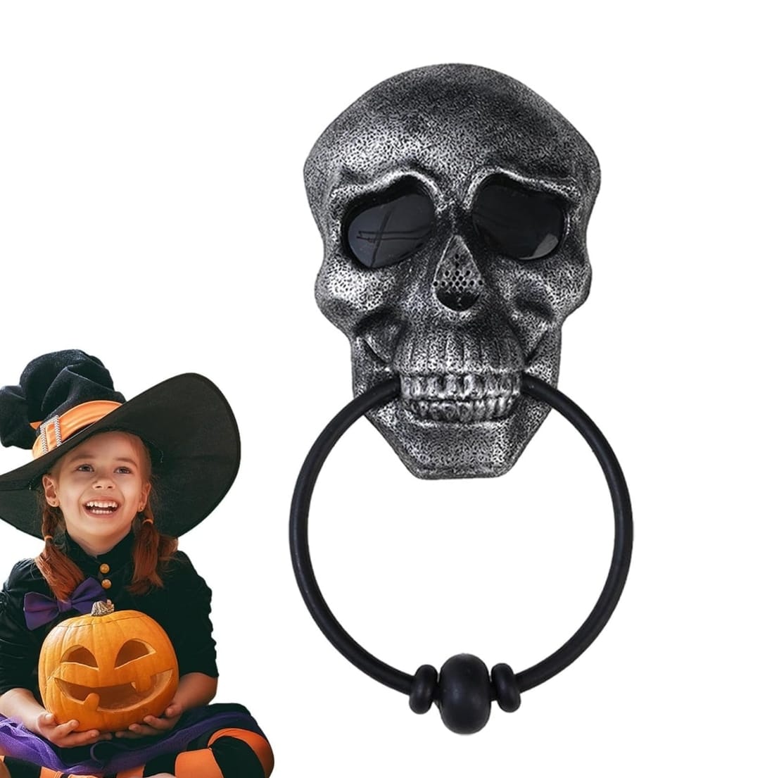 Timbre Llamador De Puerta Deco Halloween Luz Sonido
