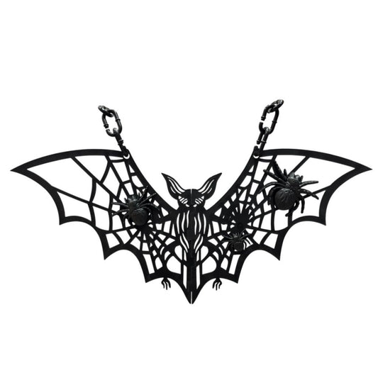 Murcielago Plástico Para Colgar 52cm Deco Halloween