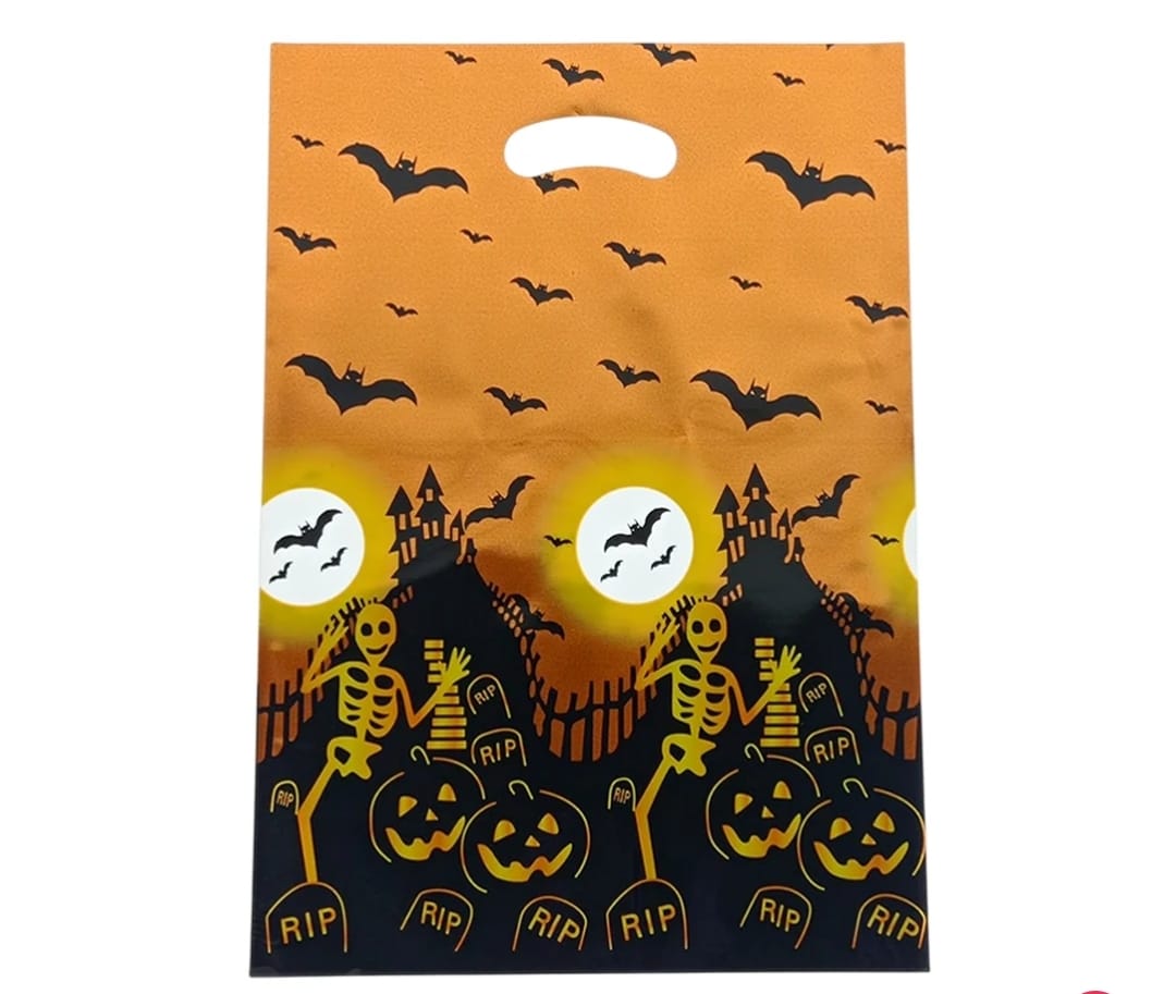 Bolsa Metálizada 21x30 Cm Pack X10 Halloween