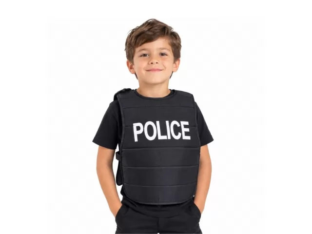 Chaleco De Policía Infantil Complemento Disfraz
