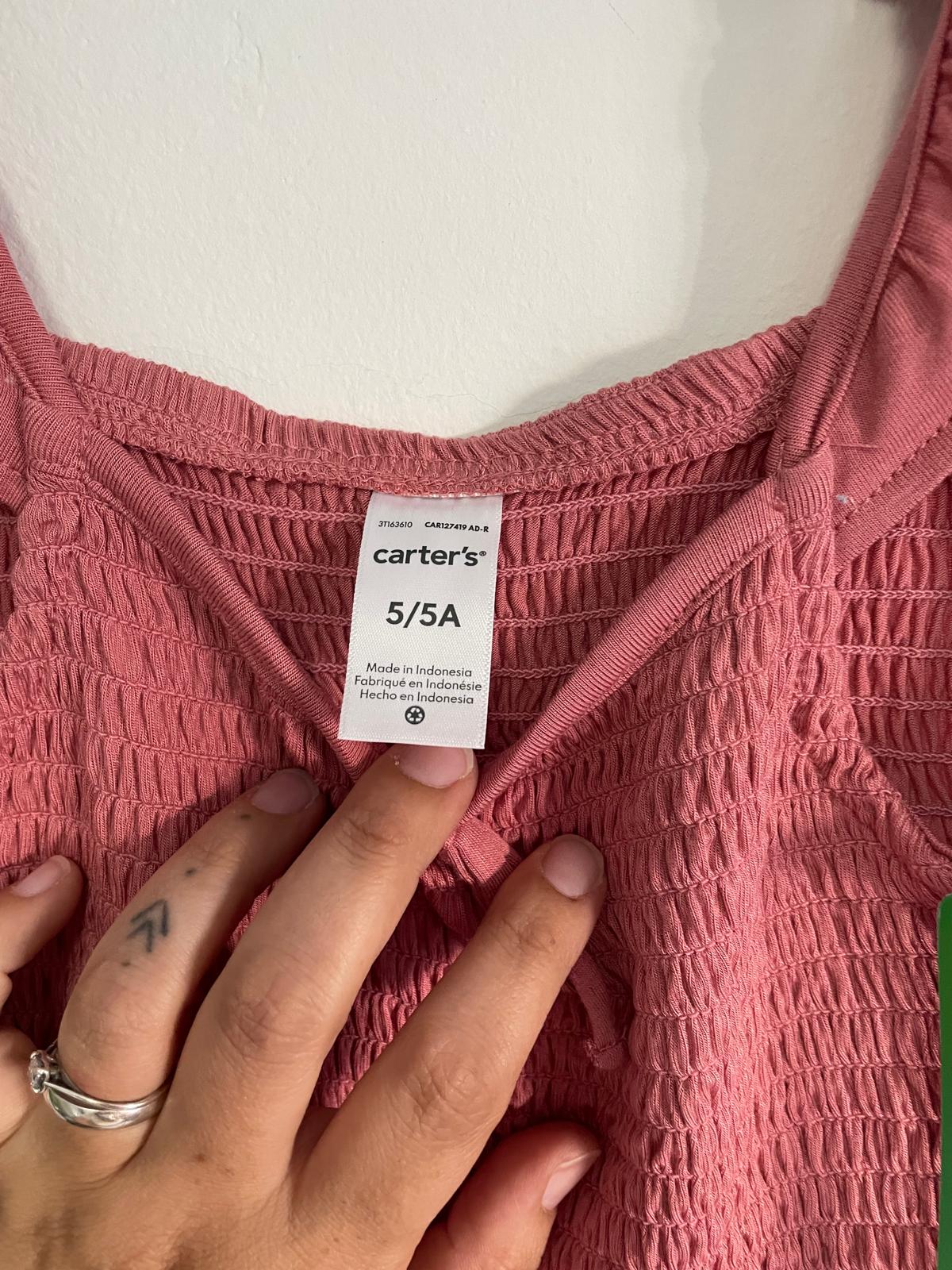 Vestido solera Carters talle 5