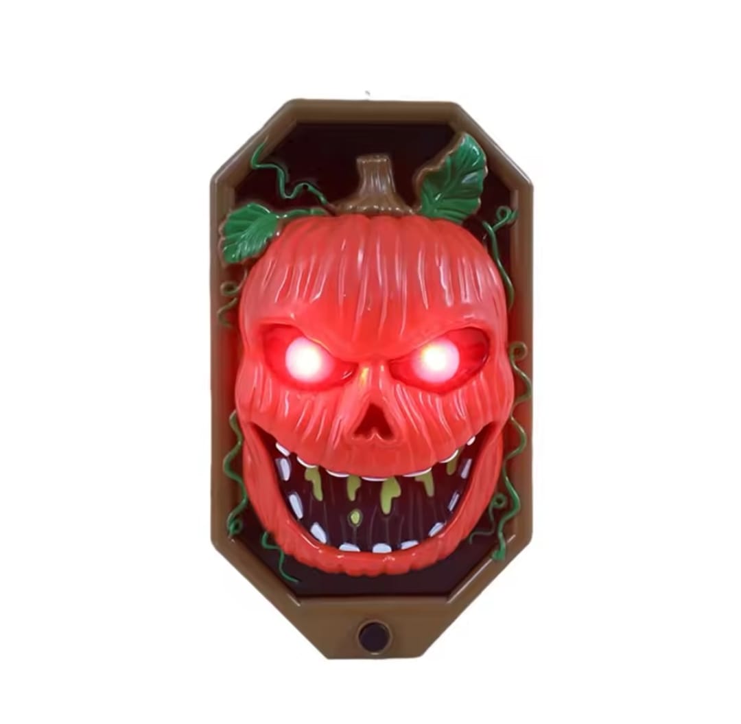 Timbre Decorativo Halloween Luz Y Sonido A Pila