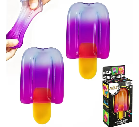 Squishy Palito Helado Antiestrés Sensorial Colores