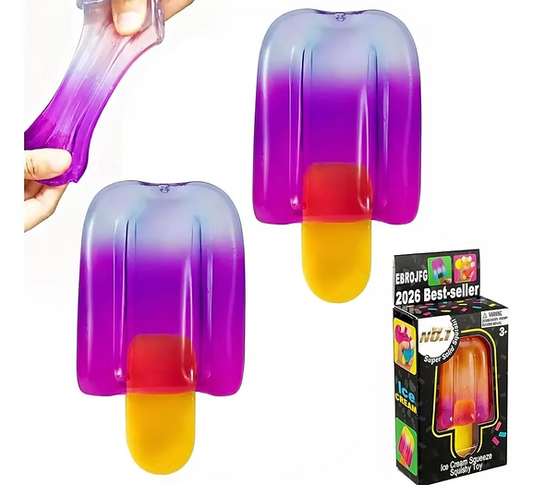 Squishy Palito Helado Antiestrés Sensorial Colores