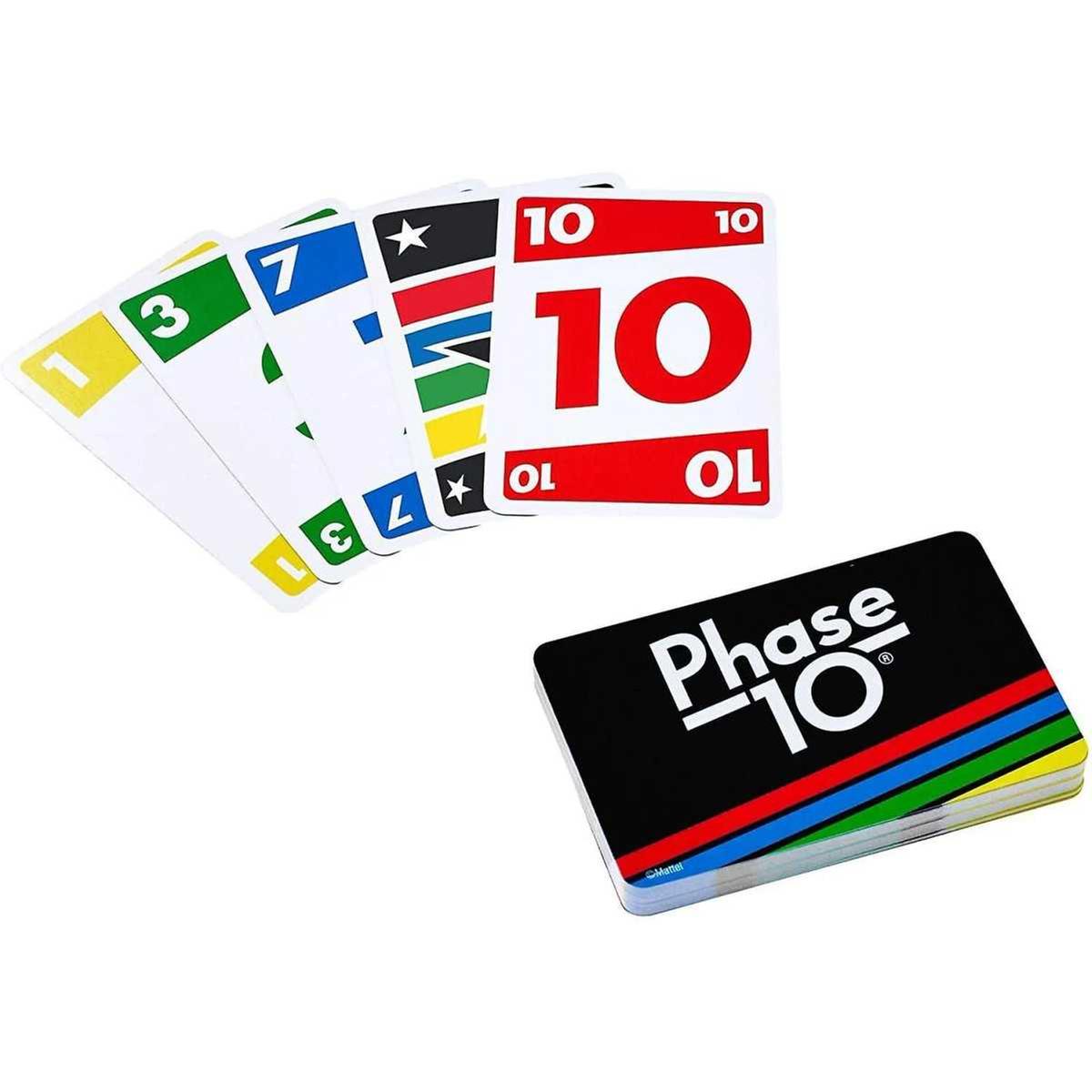 Juego de cartas Phase 10 inspirado en Rummy para fases familiares ㅤ