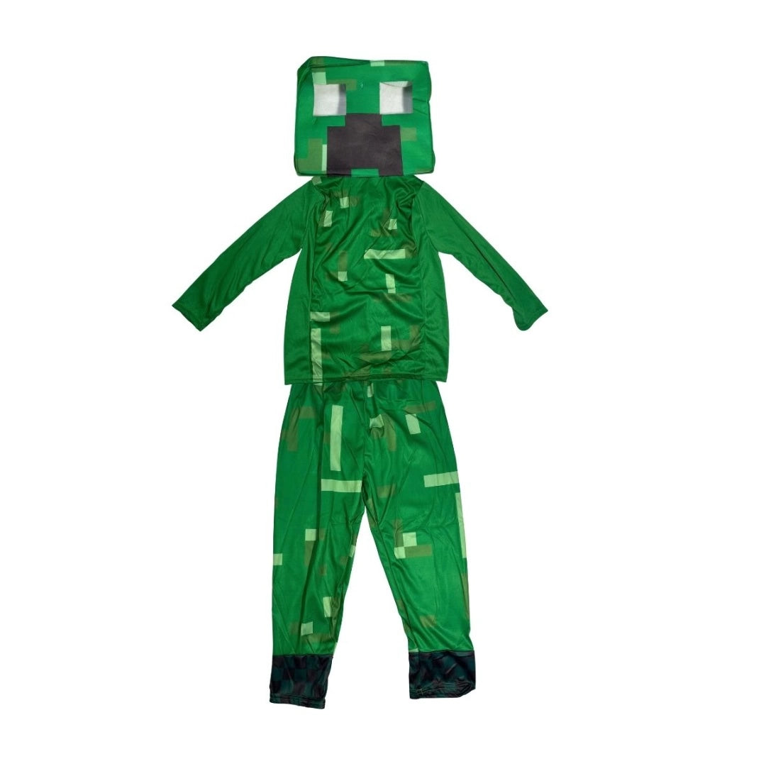 Disfraz Creeper Minecraft Para Niño Completo
