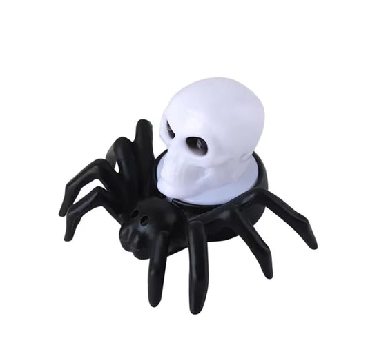 Veladora Led Forma De Araña Halloween Pack X2