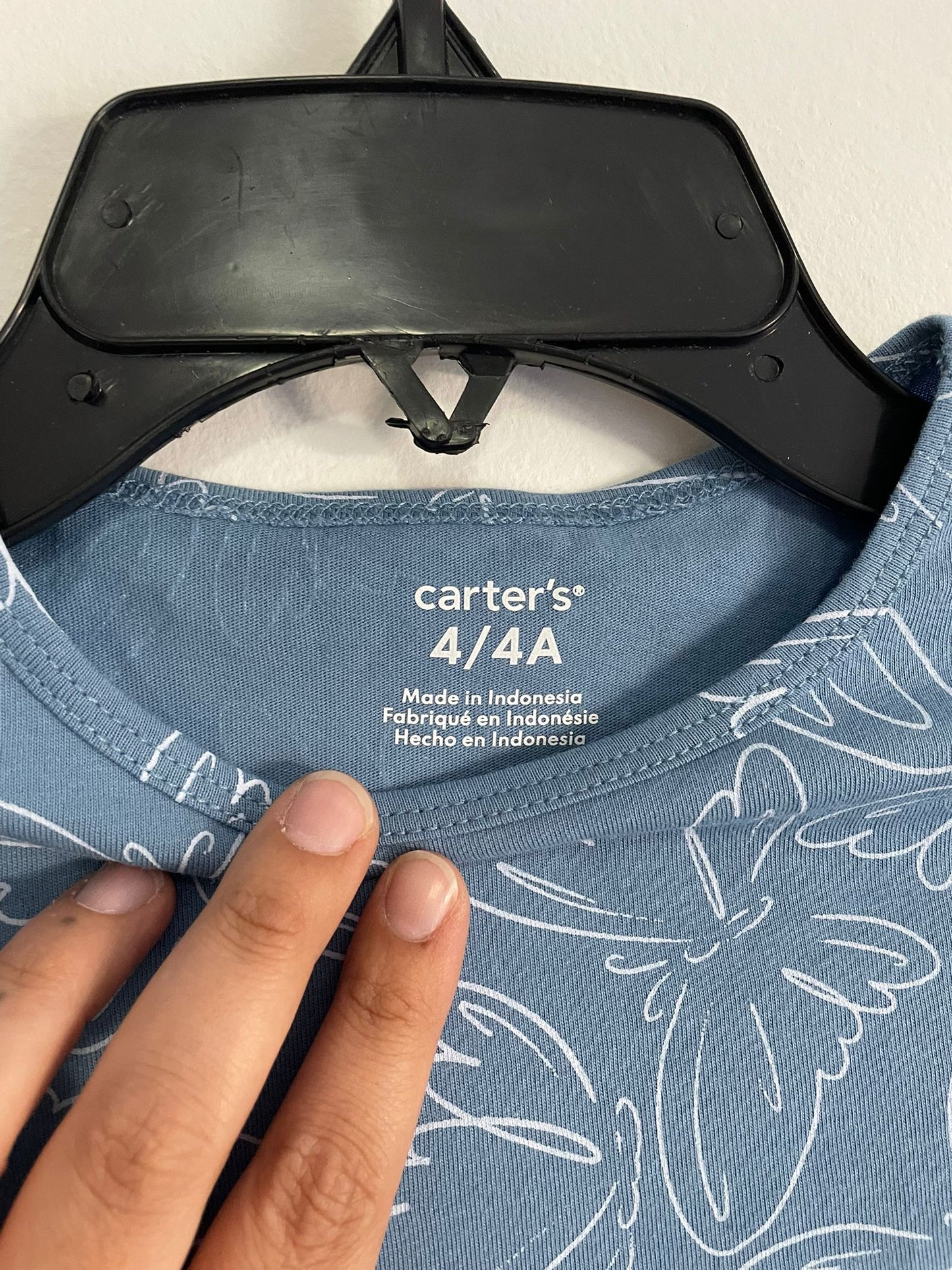 Vestido Celeste con mariposas Carters talle 4