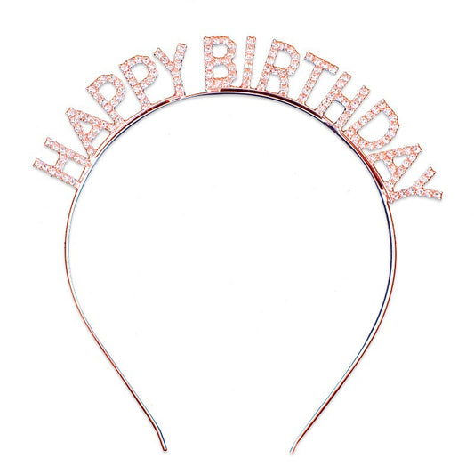 Tiara Vincha Happy Birthday 3 Colores Cotillon