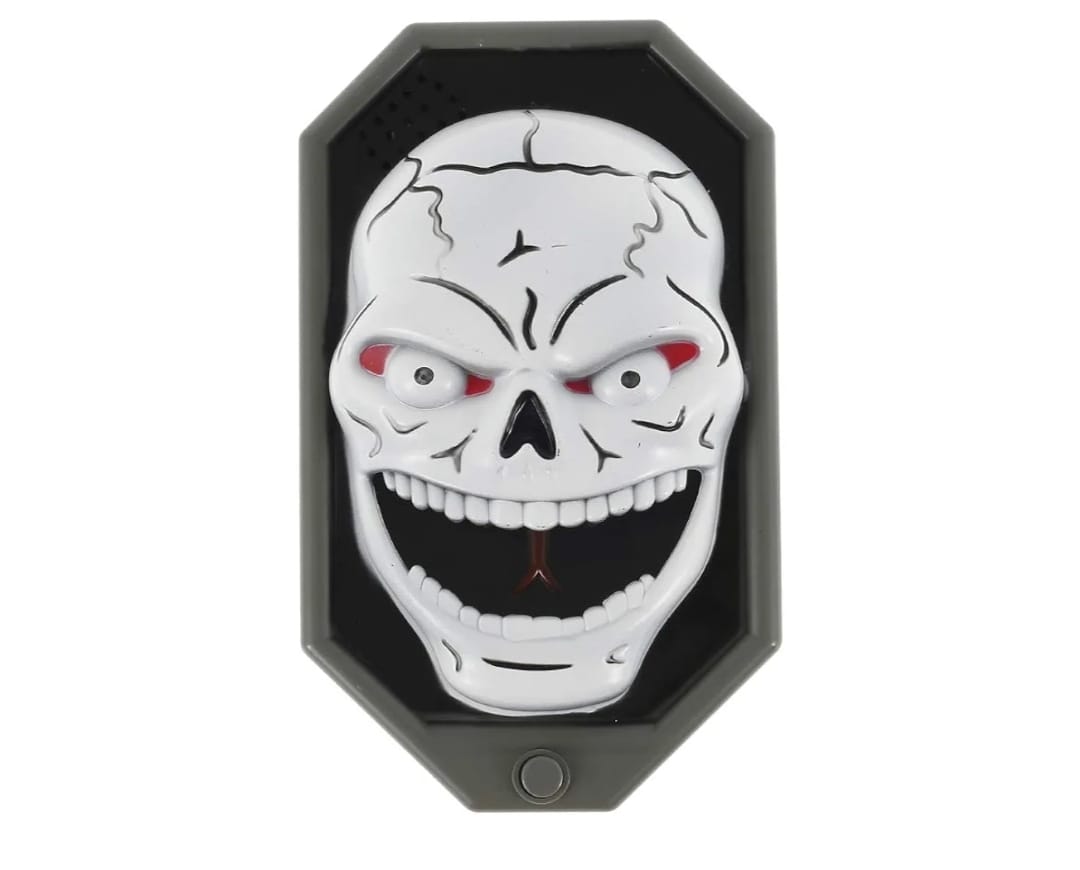 Timbre Decorativo Halloween Luz Y Sonido A Pila