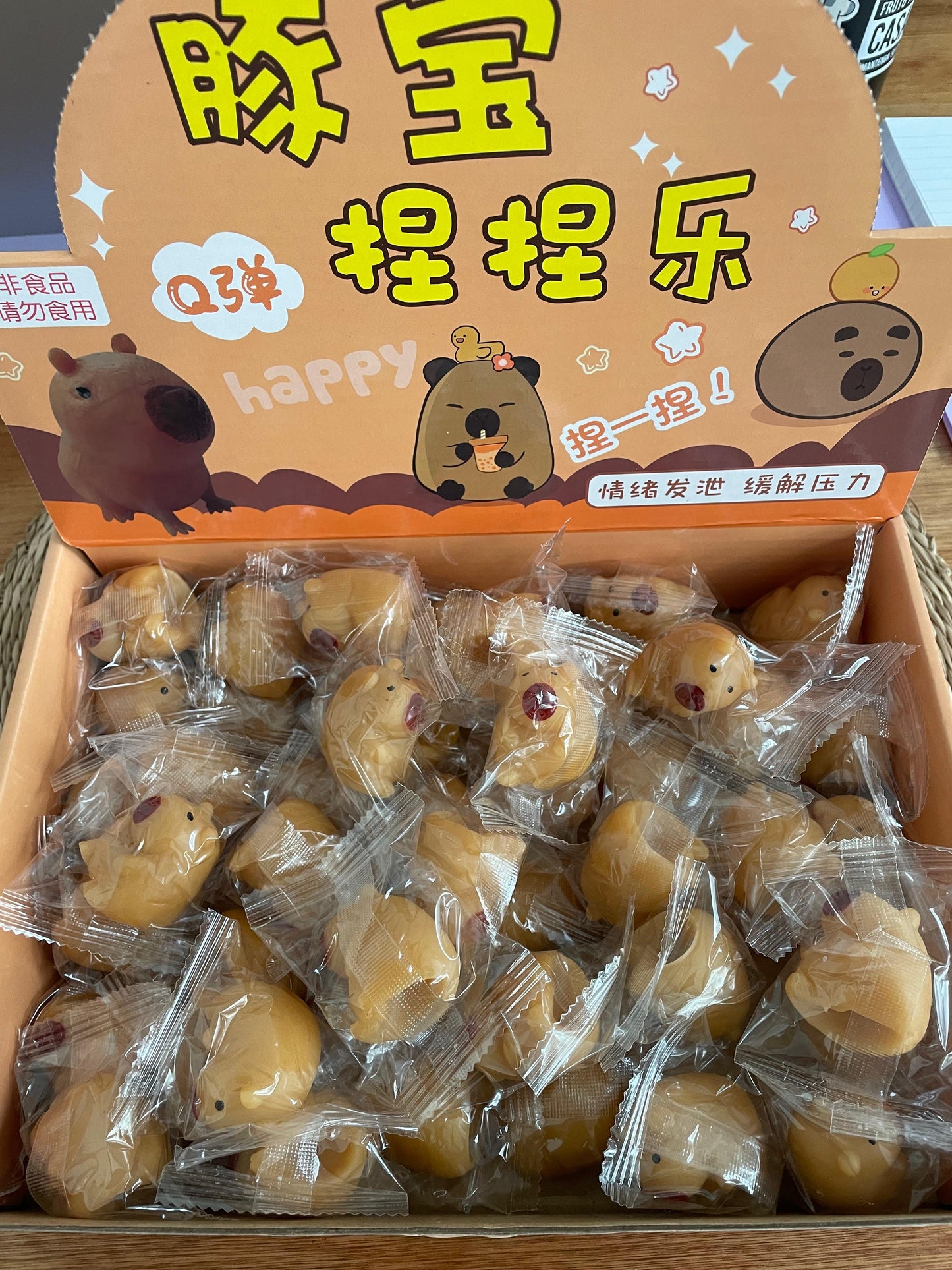 Squishy Capibara Mini 3,5 Cm Pack X12 Amansaloco