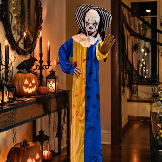 Payaso de Terror Animatronics Decoracion de Halloween Con Sensor